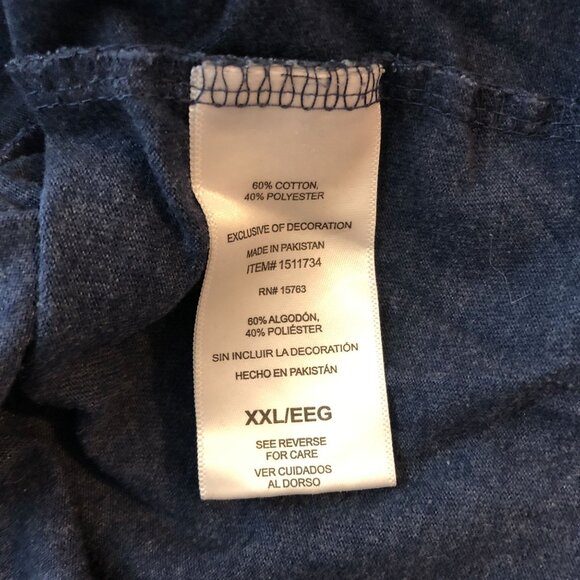 Champion Authentic Athleticwear Mens Relaxed Navy Blue T-Shirt 2XL - Picture 4 of 4